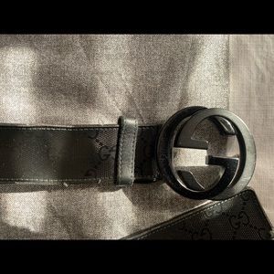 Gucci belt black authentic